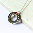 Personalised Engraved Infinity Necklace