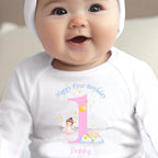 Personalised Rainbow Fairy Baby Outfit – Bib, Vest, Baby Grow
