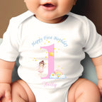 Personalised Rainbow Fairy Baby Outfit – Bib, Vest, Baby Grow