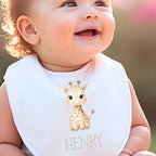Personalised Little Giraffe Name Babygrow | Name Vest or Bib UK