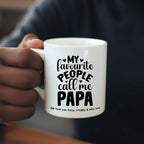 Personalised My Favourite People Call Me Papa Mug Gift | Papa Father's Day Gift