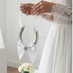 Personalised Wedding Horseshoe, Engraved Lucky Charm, Bride Groom Gift, Handmade UK