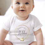 Personalised Welcome to the World Baby Outfit: Bib, Vest, Baby Grow