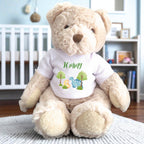 Personalised Baby Dinosaurs Baby Gift Hamper - Teddy & Baby Vest