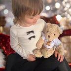 Personalised Christmas Gingerbread Man Hamper - Teddy & Baby Vest