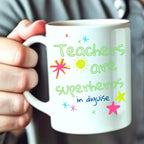 Personalised Teachers are Superheros Mug Gift