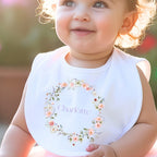 Personalised Wild Flower Name Baby Outfit – Bib, Vest, Baby Grow