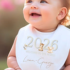 Personalised Cream Farm Animals Babygrow | Name Vest or Bib UK