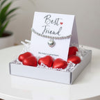 Best Friend Mini Gift Hamper with Silver Heart Bracelet