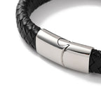Men's Angel Feather Black Bracelet