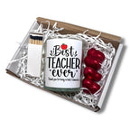 Personalised Best Teacher Ever Candle Gift Set | Keepsake Hamper for Teacher