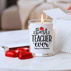 Personalised Best Teacher Ever Candle Gift Set | Keepsake Hamper for Teacher