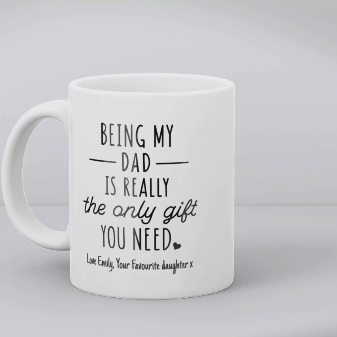 Personalised Being My Dad Mug Gift | Father's Day Gift