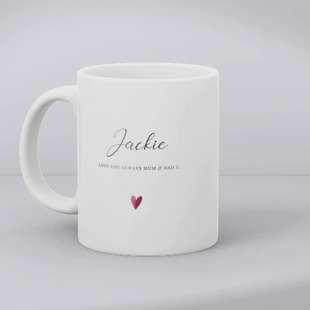 Personalised Name Mug, Candle & Socks Gift Hamper | Sister Friend Daughter