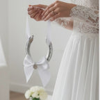 Personalised Wedding Horseshoe, Engraved Lucky Charm, Bride Groom Gift, Handmade UK
