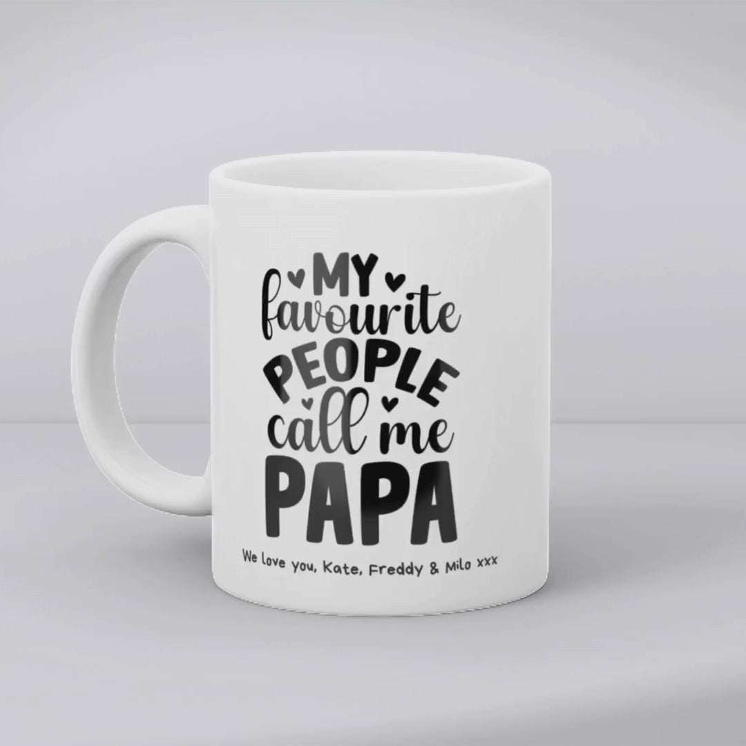 Personalised My Favourite People Call Me Papa Mug Gift | Papa Father's Day Gift