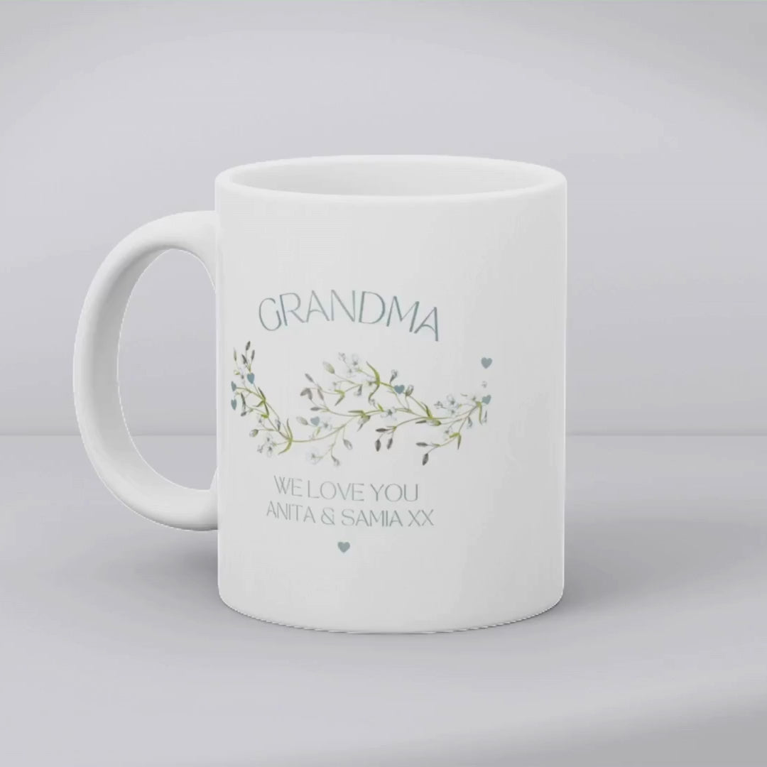 Personalised We Love You Mug Gift | Grandma Aunty Nana
