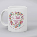 It Takes A Big Heart to Shape Little Minds Mug Gift | Teacher School Gift