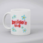 Personalised Blue Daisy Name Mug, Candle & Socks Gift Hamper | Sister Friend Daughter