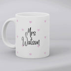 Mr & Mrs Mini Hearts Mugs Gift Set I Couples Wedding Gift