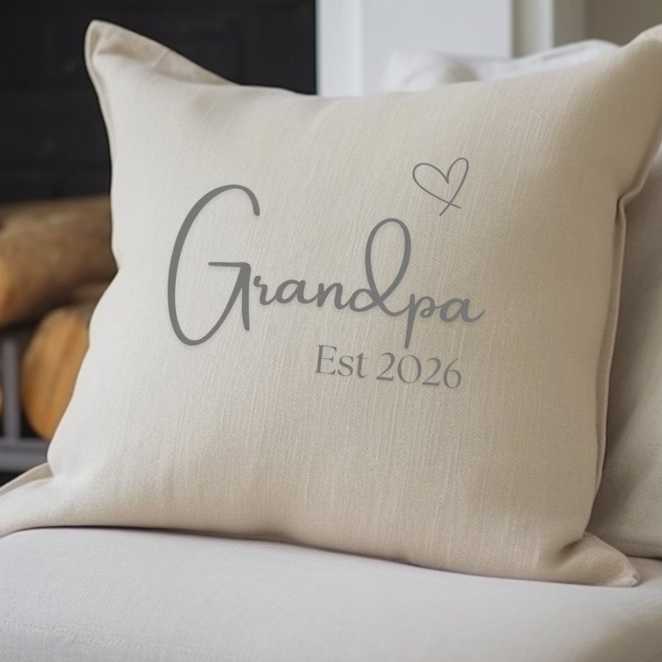 Personalised Grandpa-Grandad Cushion 2026