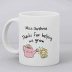 Teacher Thanks For Helping Me Grow Mug Gift | Teacher School Gift
