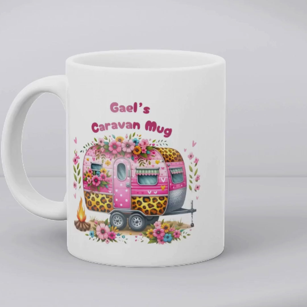 Personalised Caravan Mug Gift | Mum Sister Friend Gift