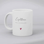 Personalised Eighteen Birthday Mug Gift | 18th Sister Friend Daughter