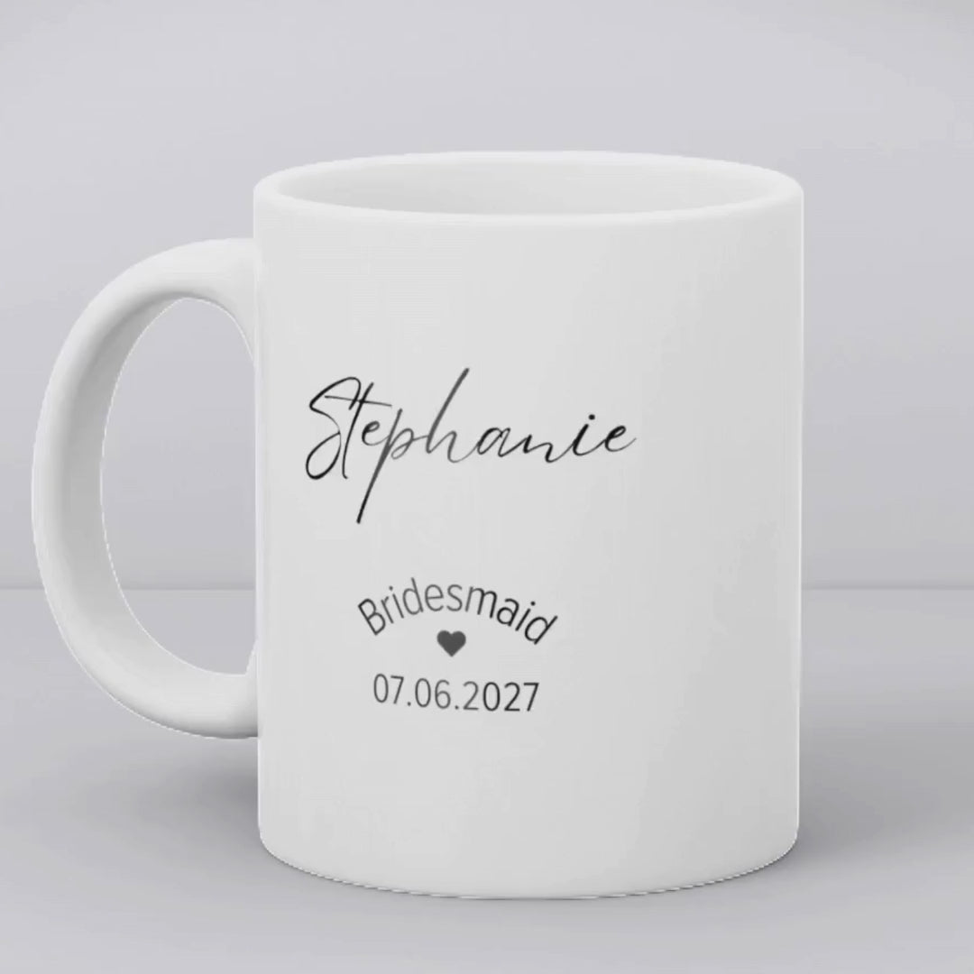 Personalised Bridesmaid Mug Gift | Bridesmaid Wedding Gift