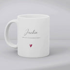 Personalised Little Heart Mug Gift | Sister Friend Daughter Mum