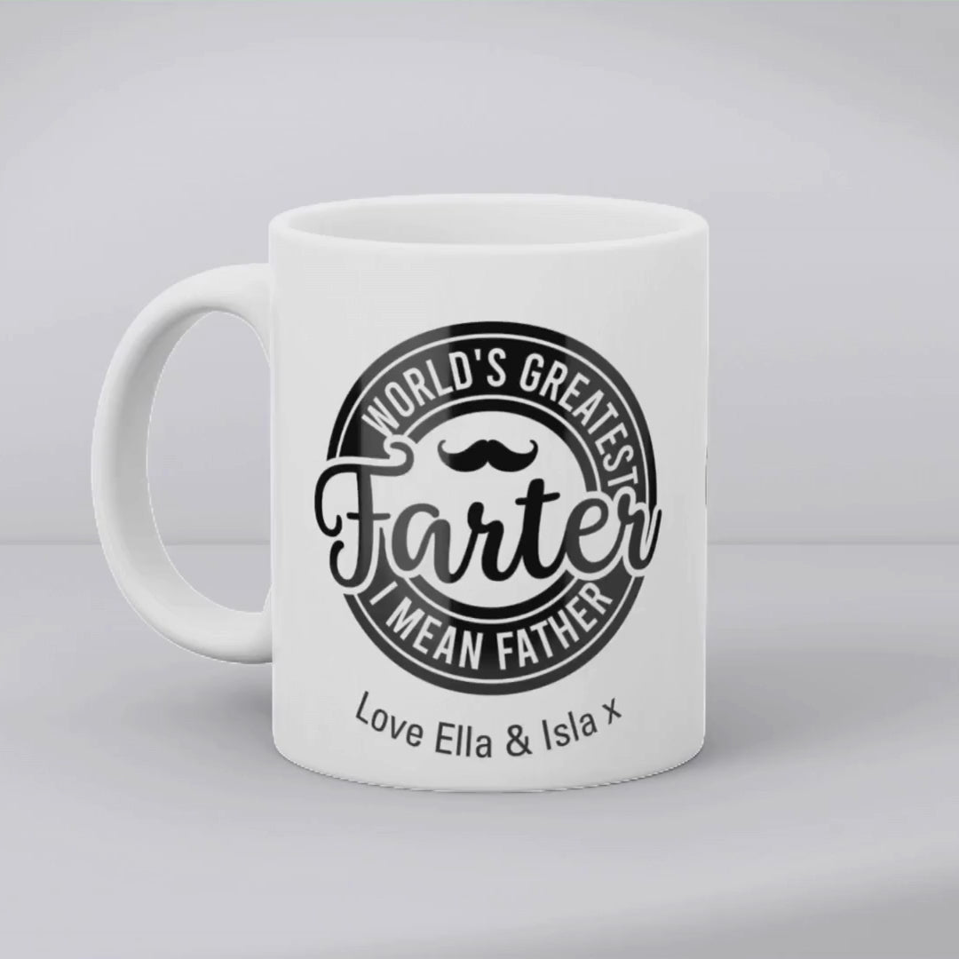 World's Greatest Farter I Mean Father Mug Gift | Dad Father's Day Gift