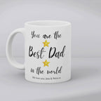 Personalised Best Dad Stars Mug | Birthday Father's Day Gift