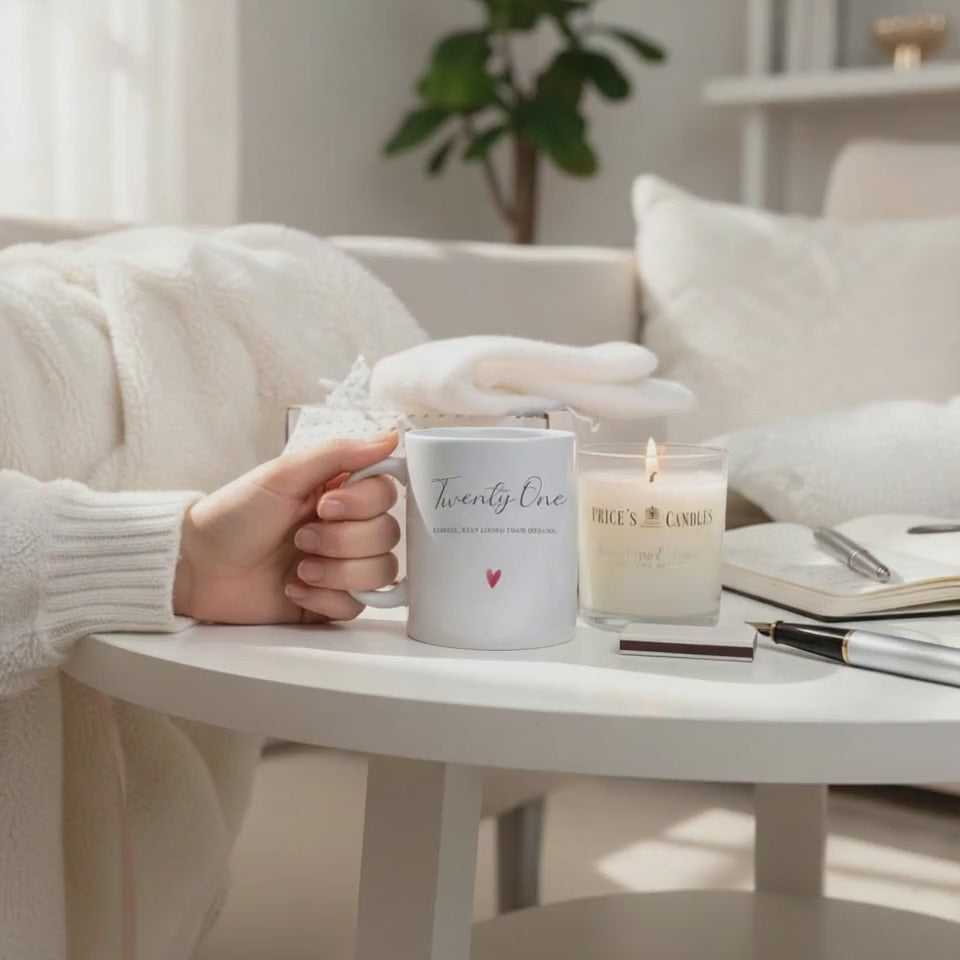 Personalised Name Mug, Candle & Socks Gift Hamper | Sister Friend Daughter