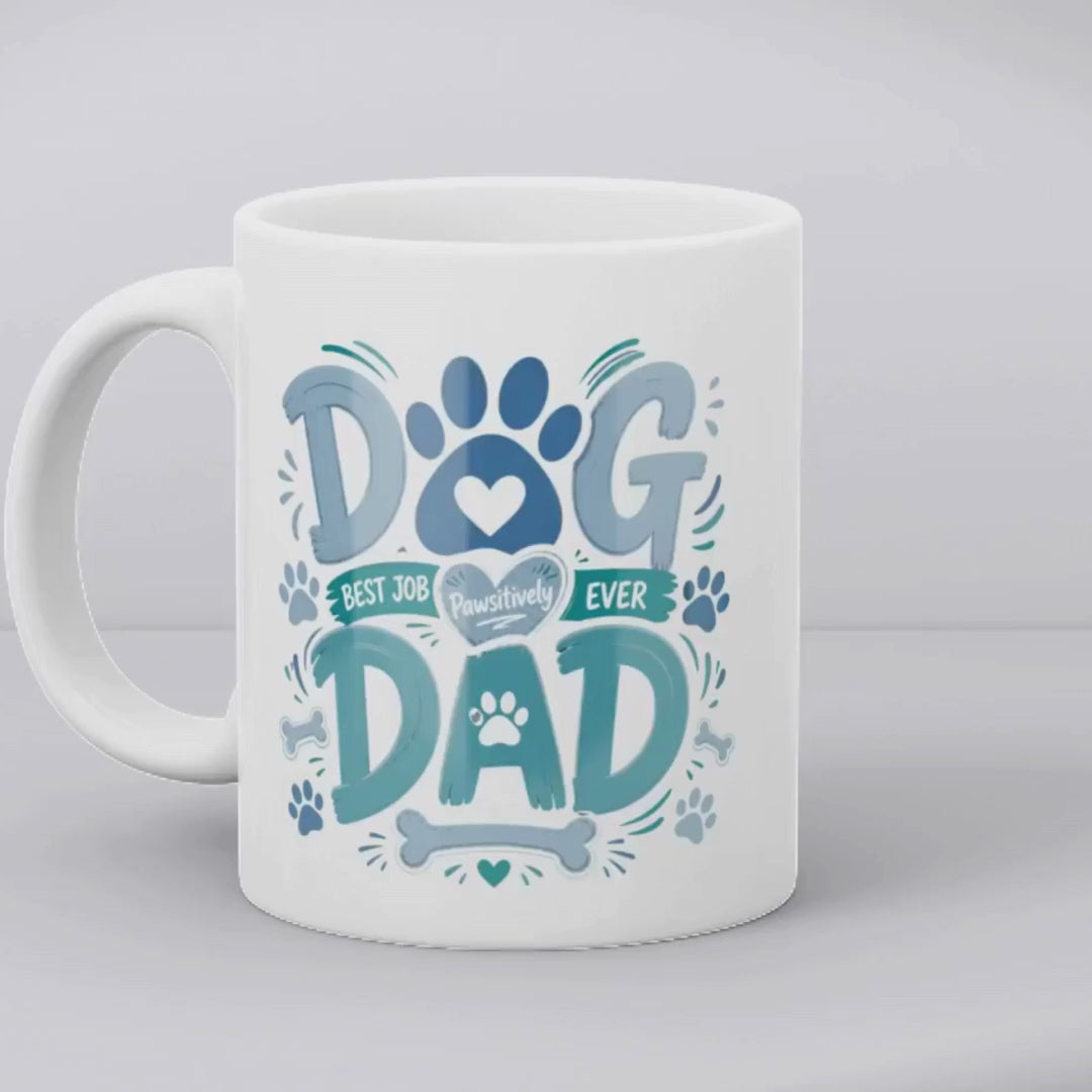 Personalised Dog Dad Best Job Ever Mug | Funny Dad Gift