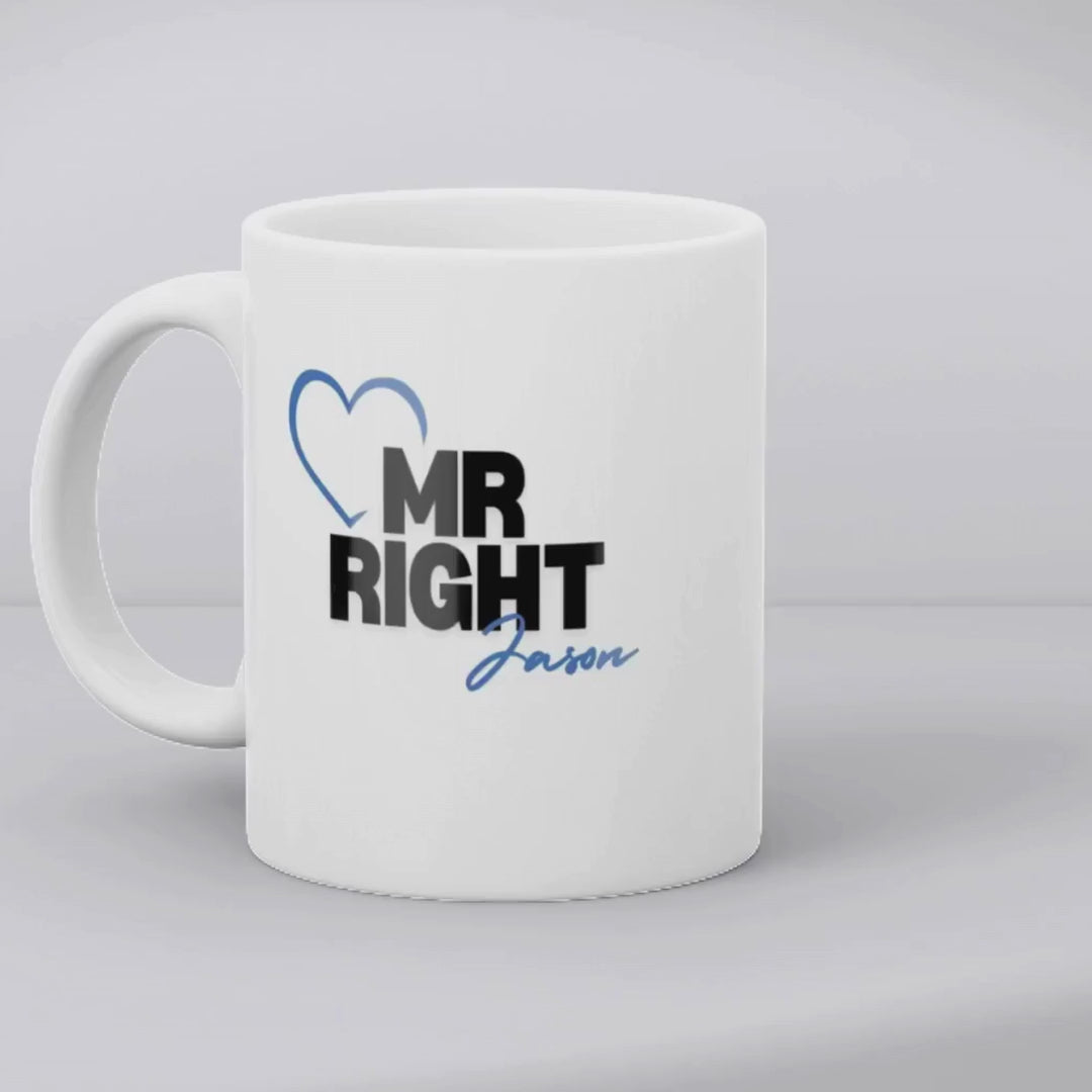 Mr Right & Mrs Always Right Mugs Gift Set I Couples Wedding Gift