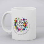 Personalised Colourful Best Teacher Mug Gift | Teacher School Gift