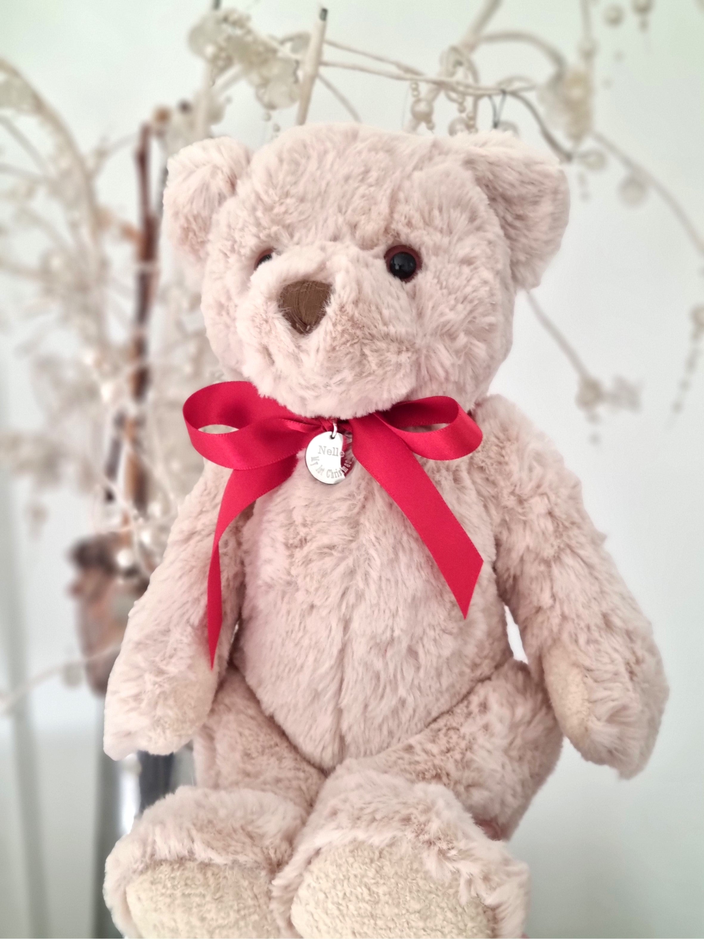 Personalised My 1st Christmas Teddy Bear & Duchess Disc