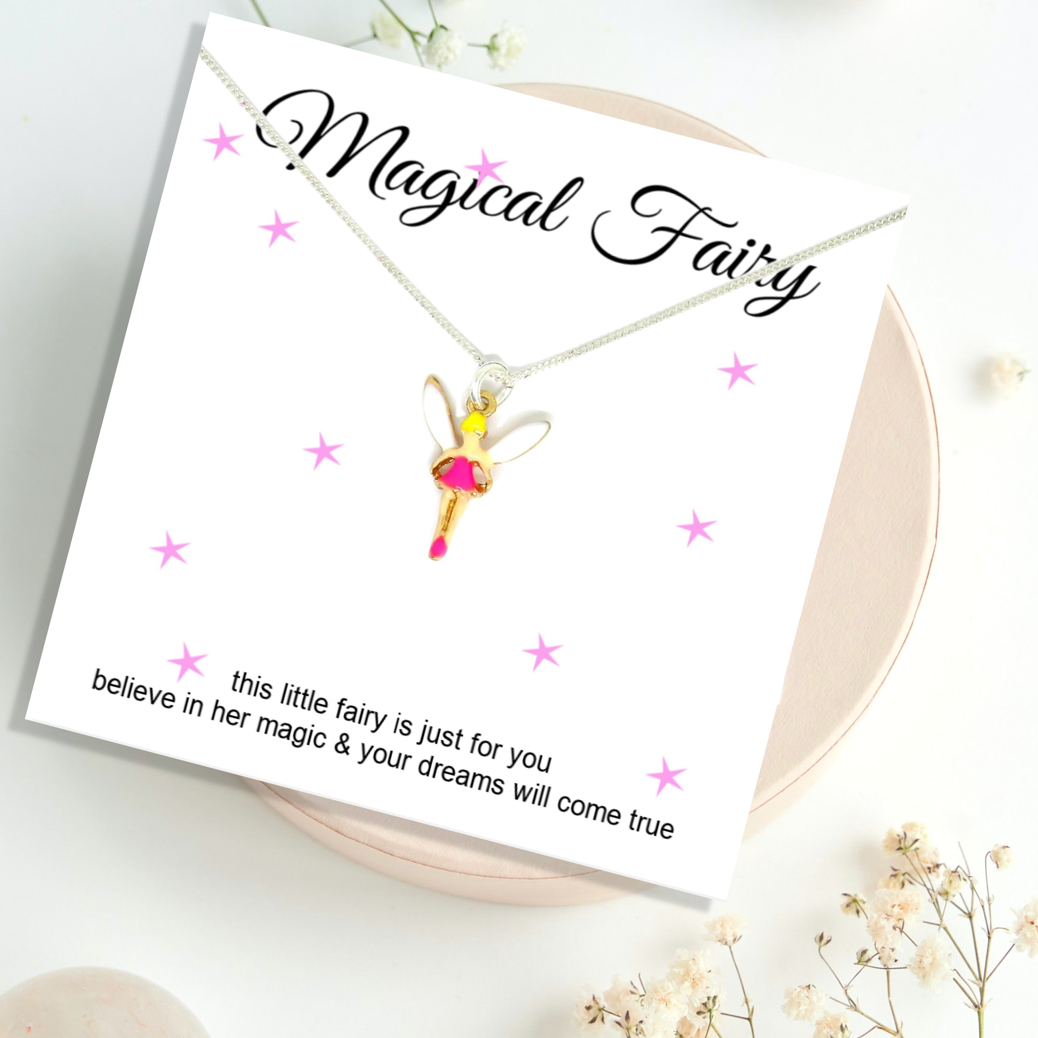 Magical Fairy Necklace & Message Card | Girls Birthday Gift