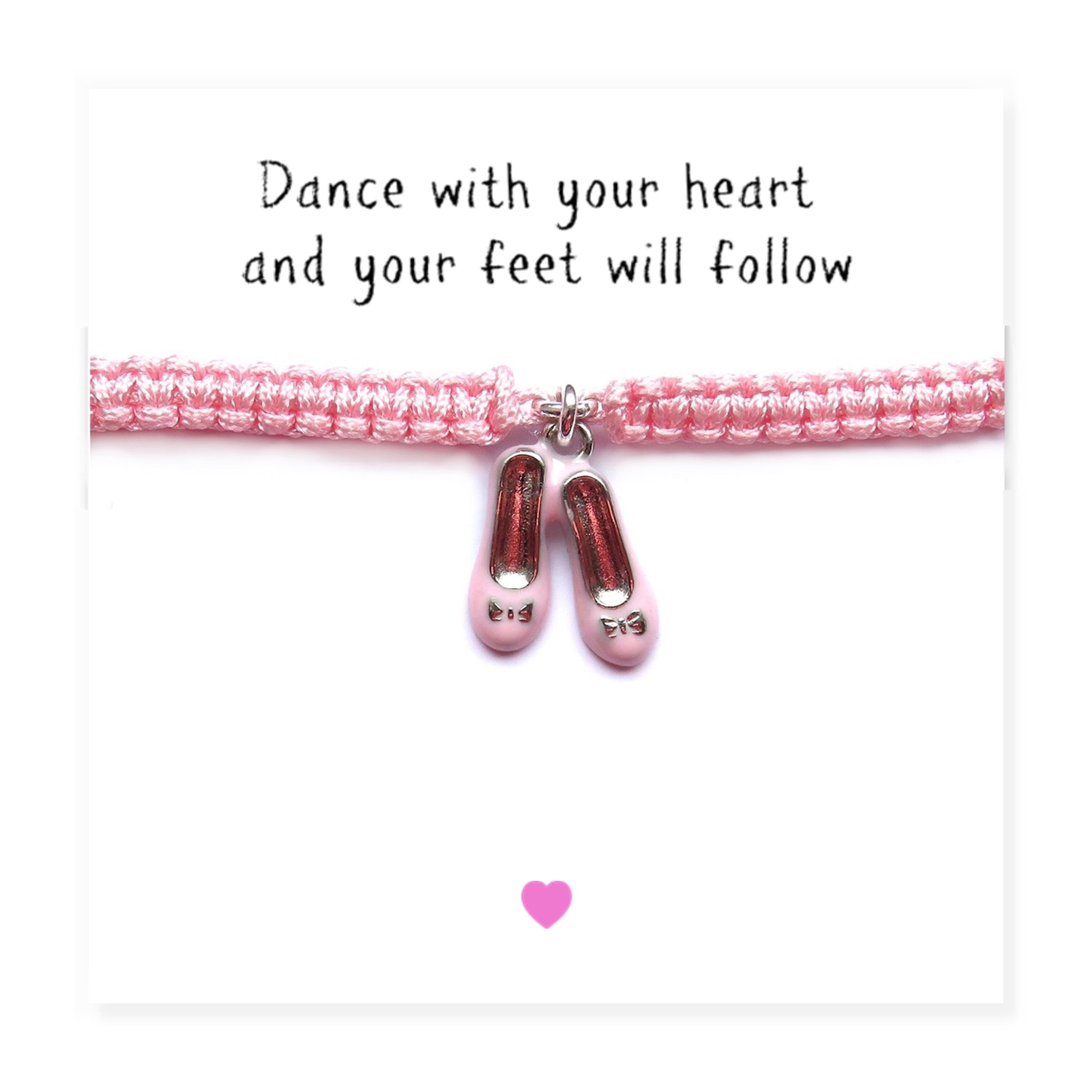 Ballet Shoes Friendship Bracelet & Gift Card