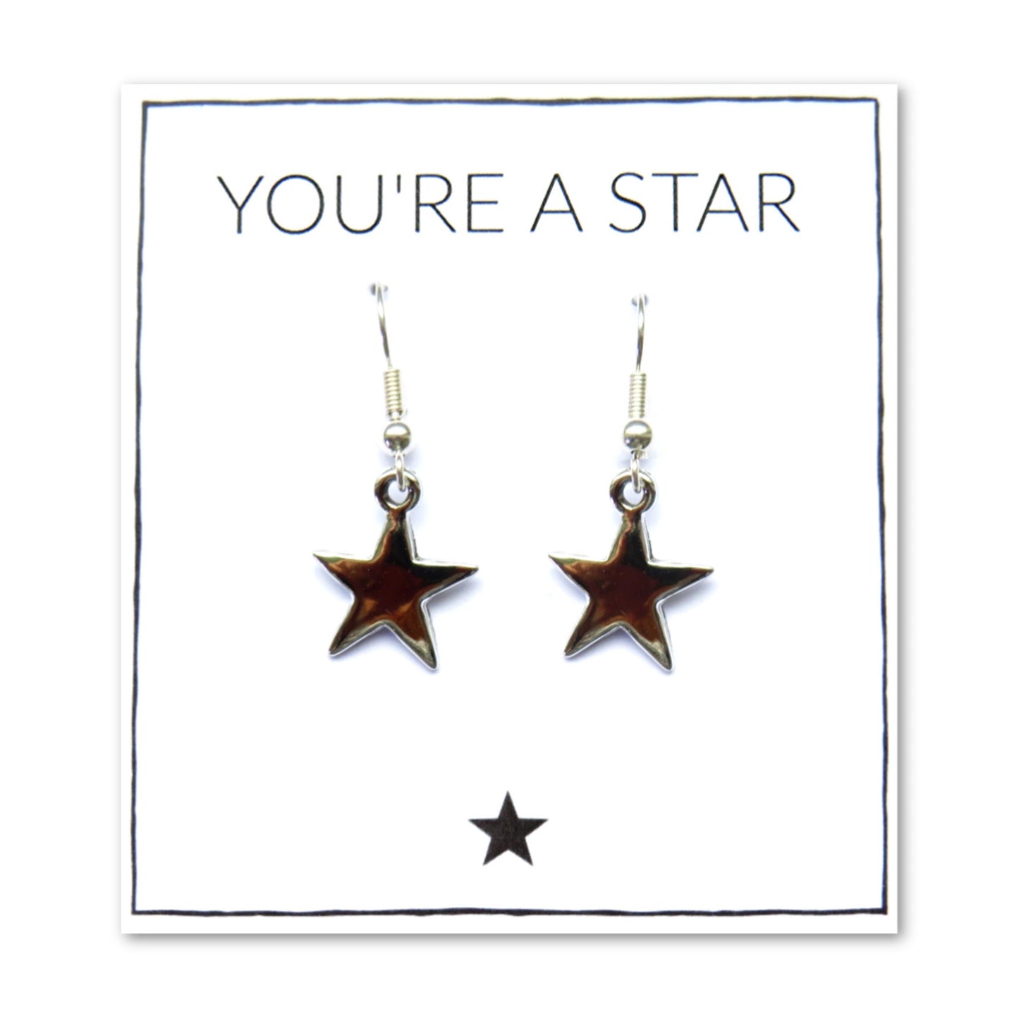 You're A Star Earrings & Card