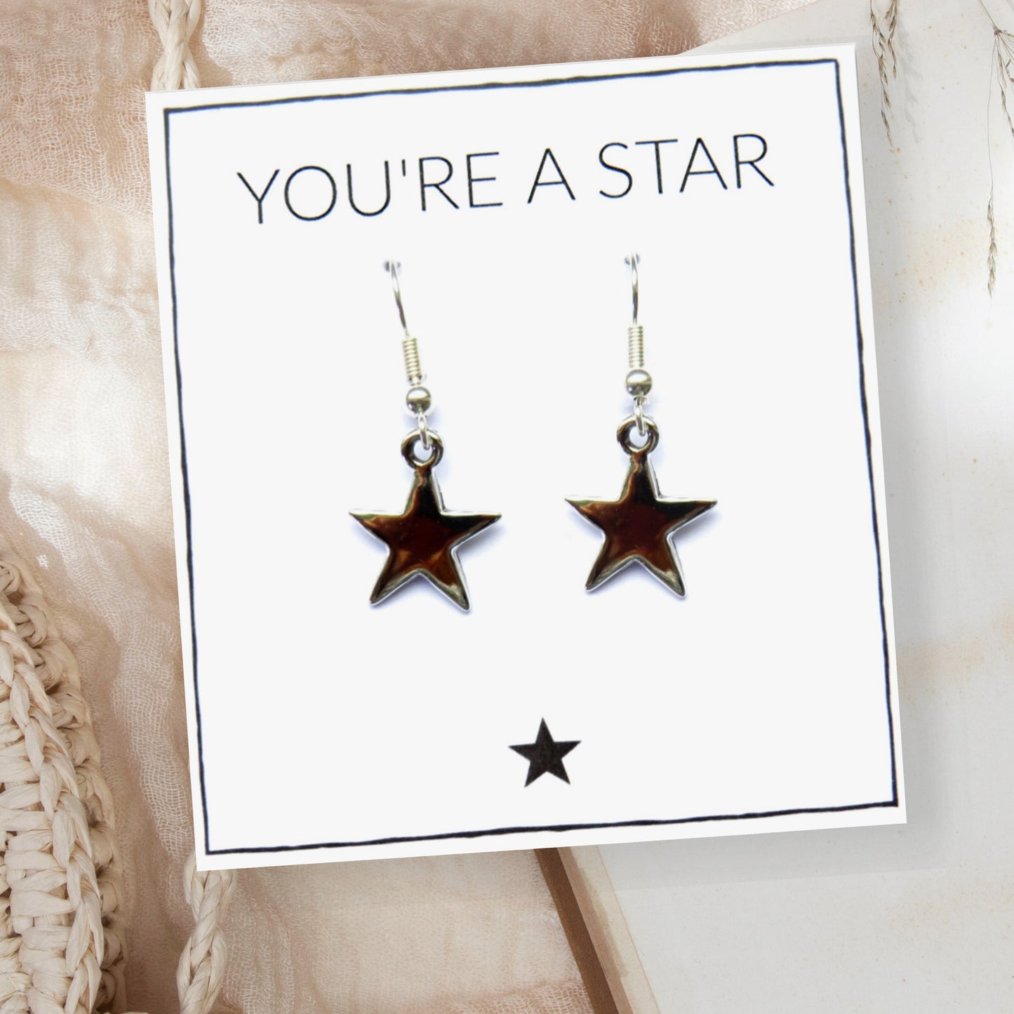 You're A Star Earrings & Card