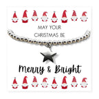 Star Beaded Bracelet - Merry & Bright Christmas Gift Card
