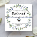 Bridesmaids Heart Bracelet & Eucalyptus Thank You & Gift Card