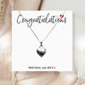 Congratulations Heart Charm Necklace & Gift Card