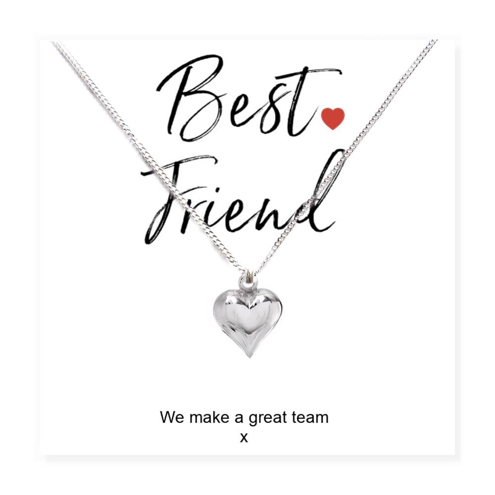 Best Friend Necklace & Card Gift
