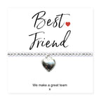 Best Friend Stretch Beaded Bracelet & Card
