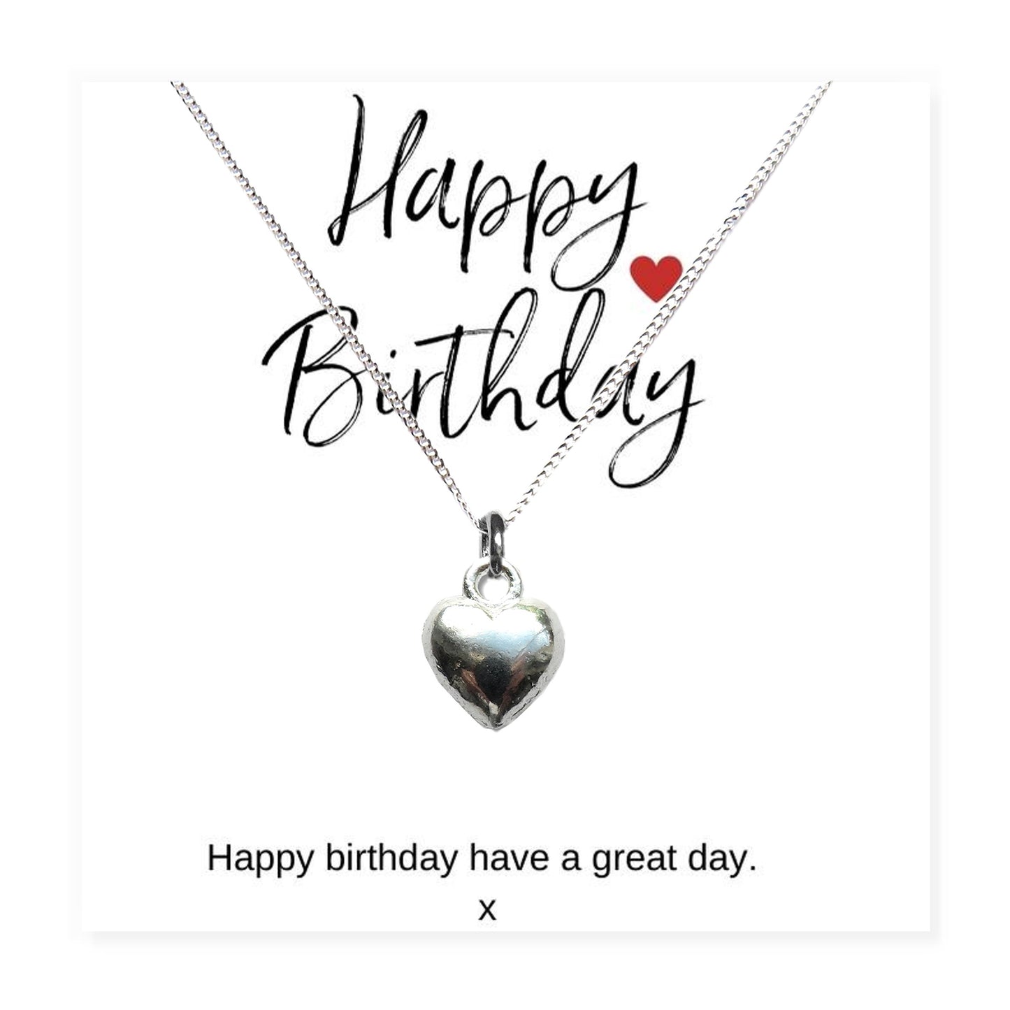 Happy Birthday Necklace - Message Card