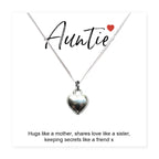 Auntie Heart Necklace & Gift Card