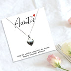 Auntie Heart Necklace & Gift Card
