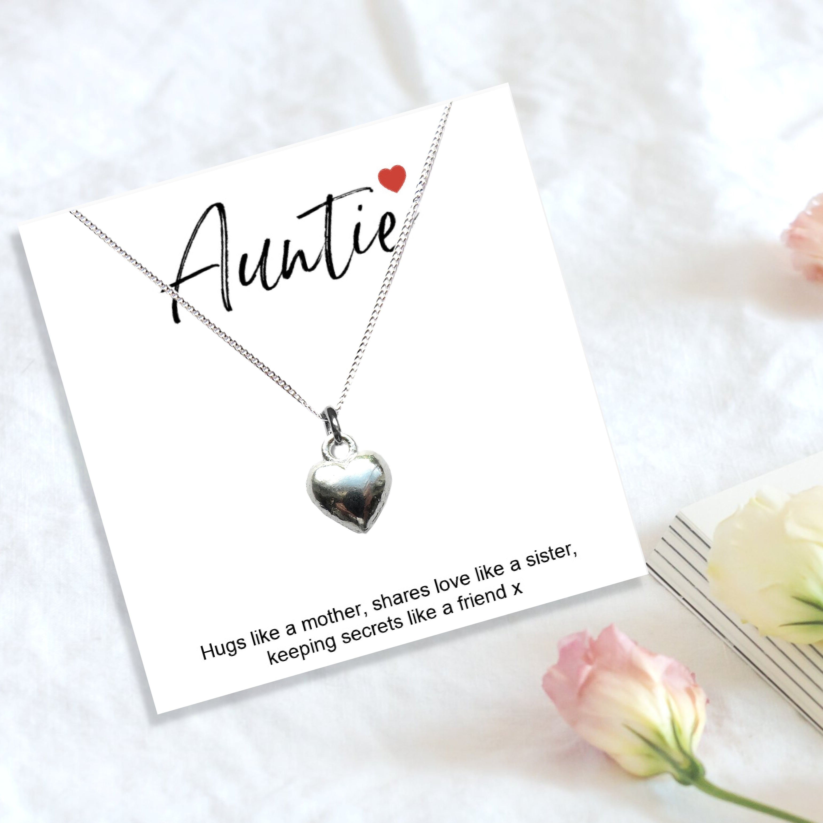 Auntie Heart Necklace & Gift Card